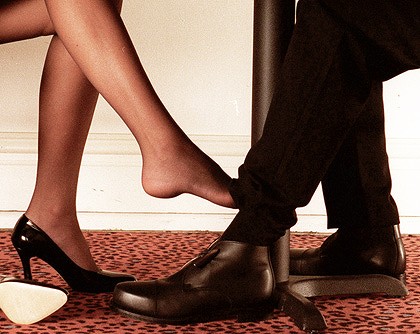 Idiom Land on X: Play footsie means to flirt with someone by